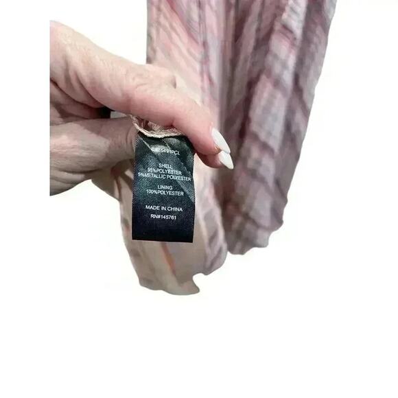 Parker Black Women's Multicolor Beatrix Pleated Chiffon Maxi Dress. Size 6 - Picture 5 of 6